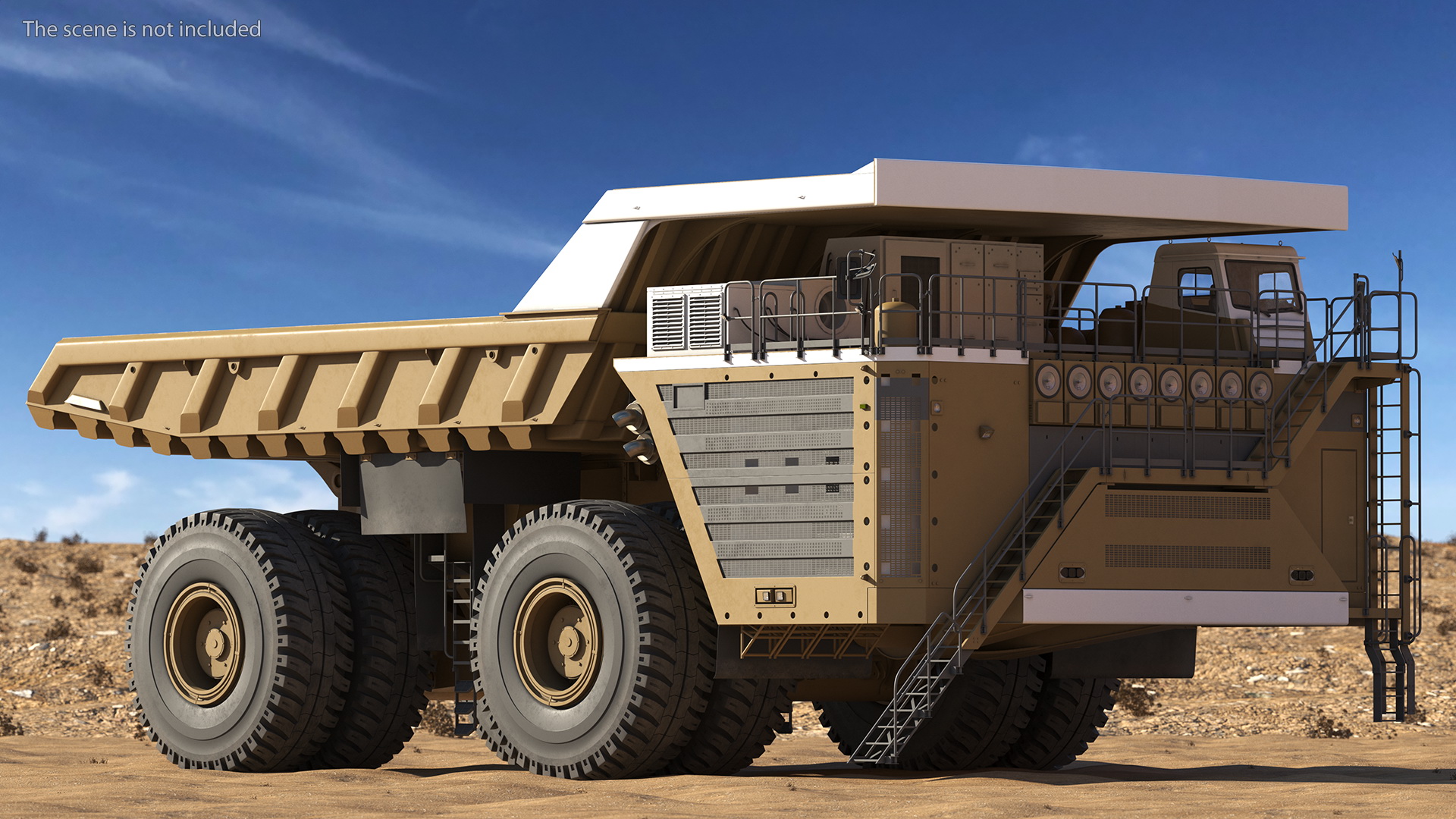 3D Haul Truck Clean Rigged model