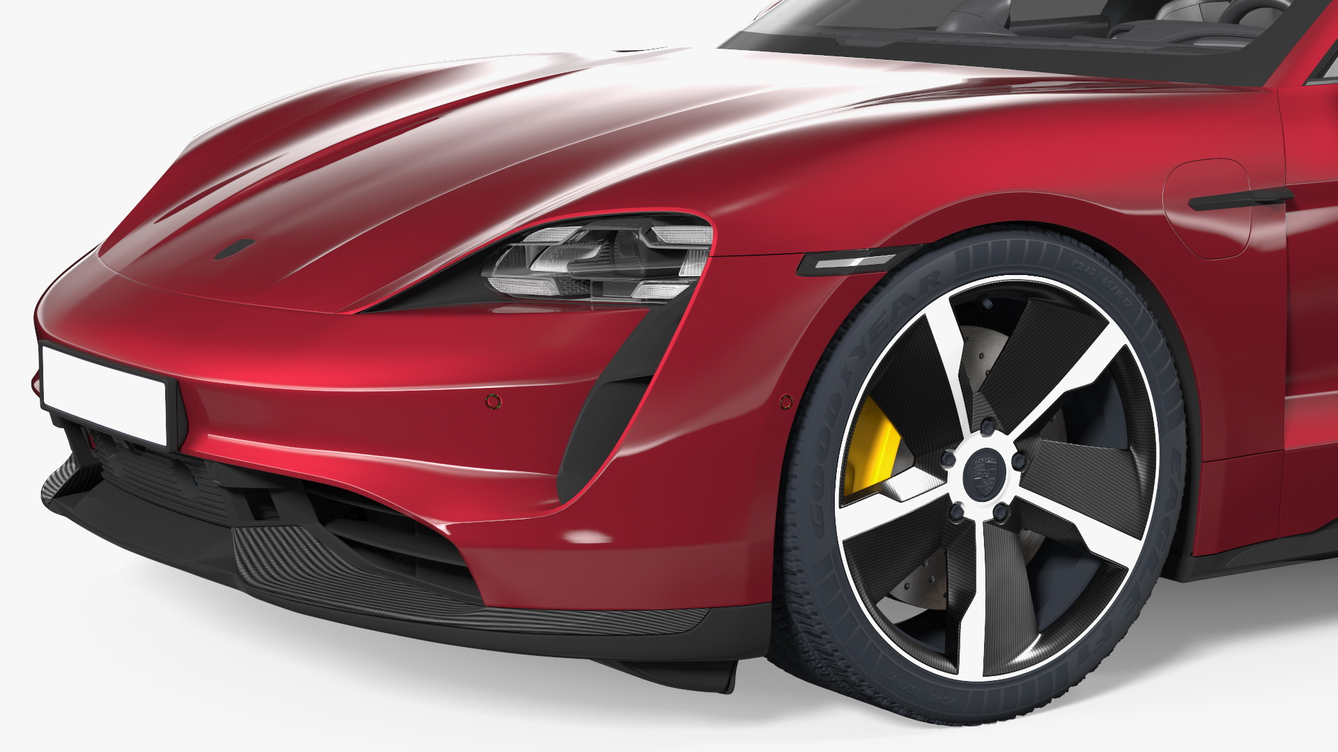 3D Generic Electric Sport Car Cherry model
