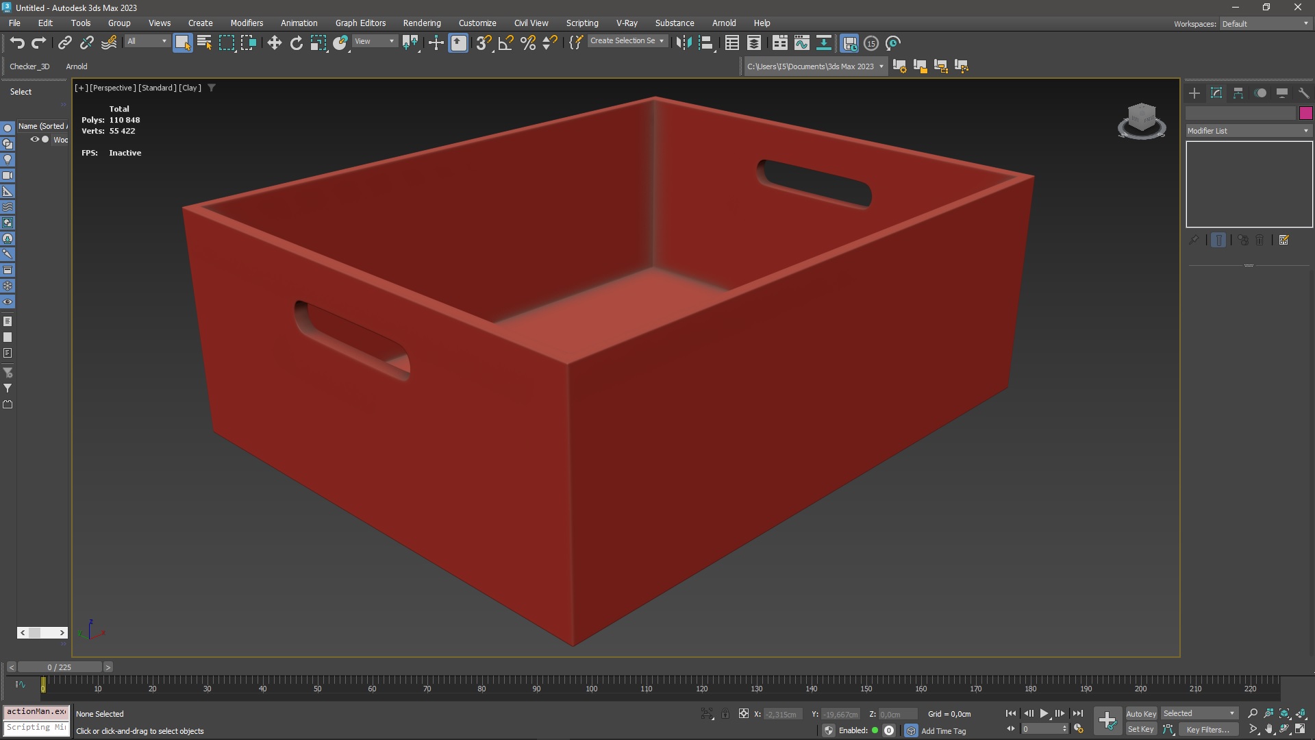 3D Wooden Box for 3D Print model