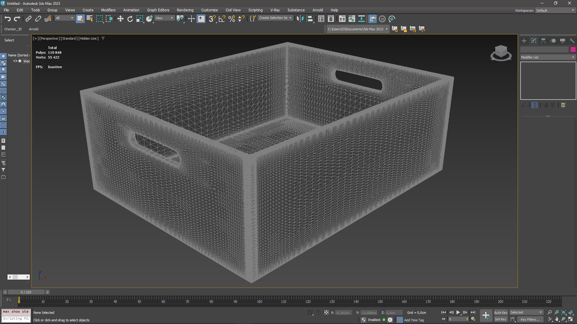 3D Wooden Box for 3D Print model