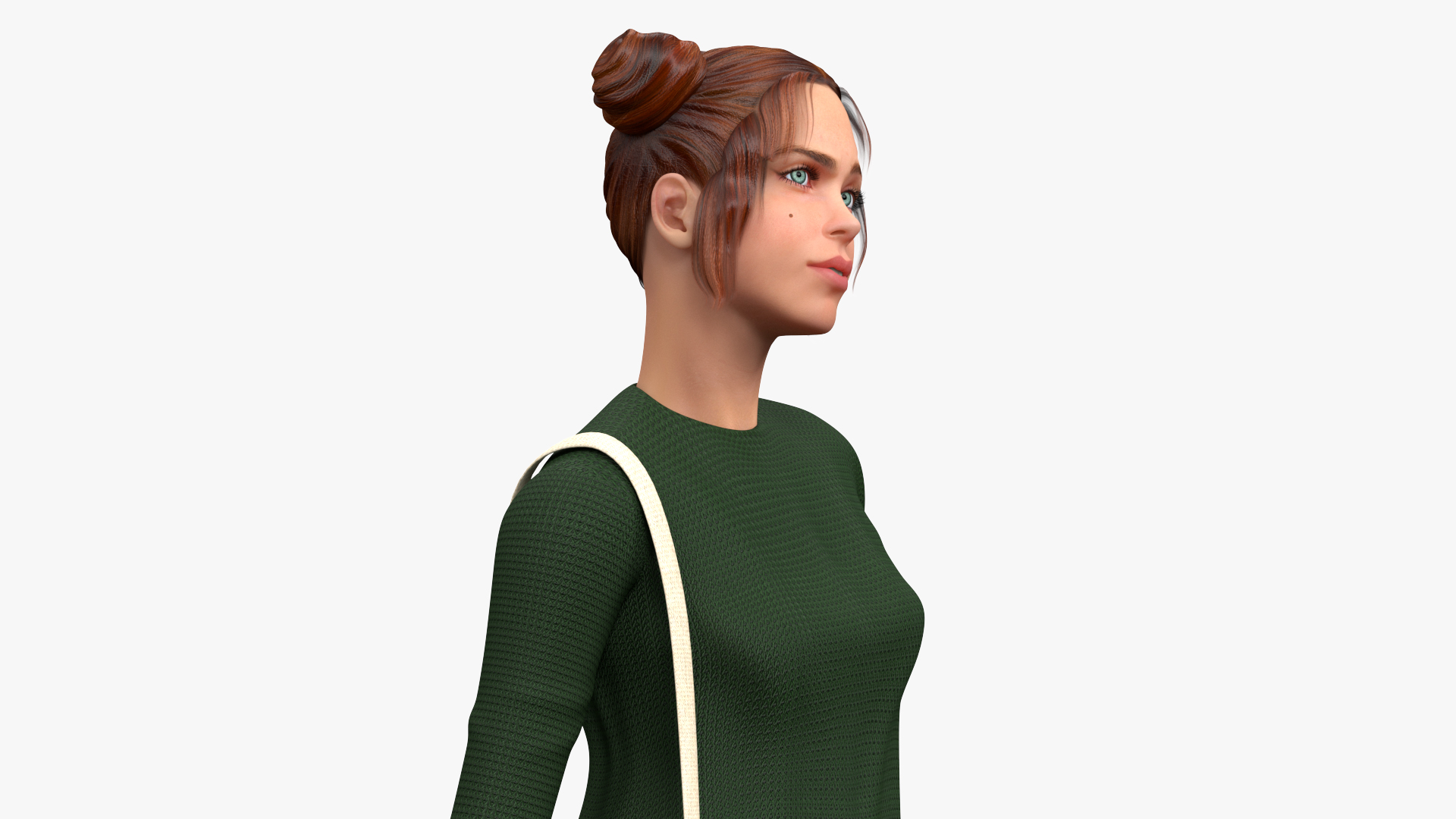3D model European Woman Street Fashion Style