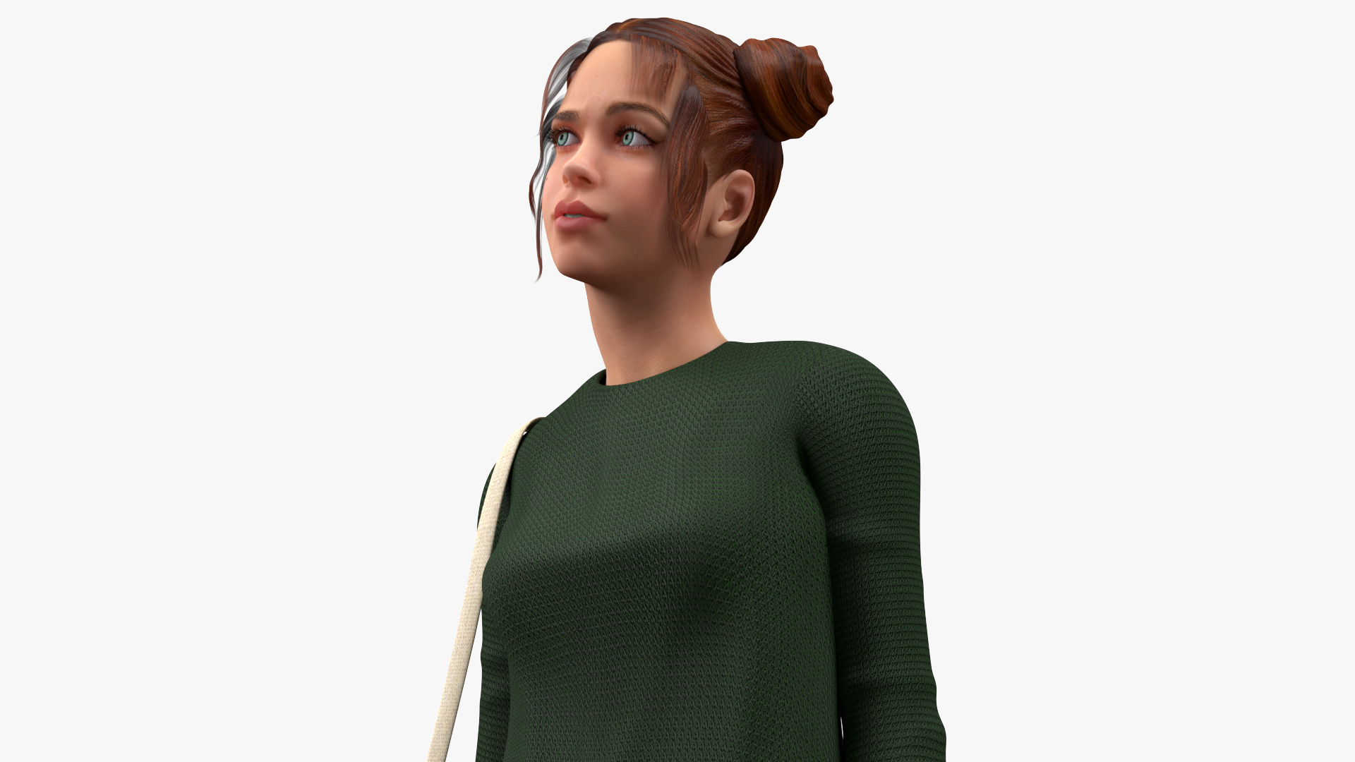 3D model European Woman Street Fashion Style