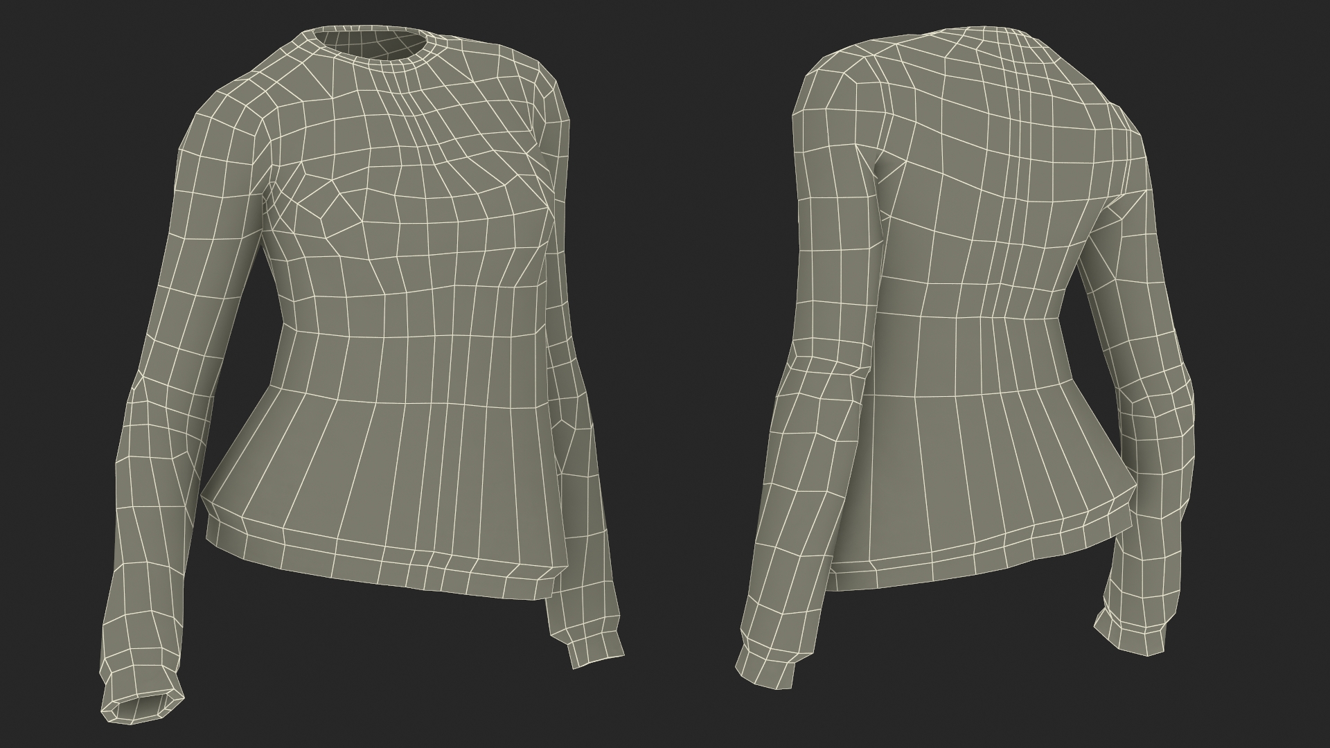 3D model European Woman Street Fashion Style