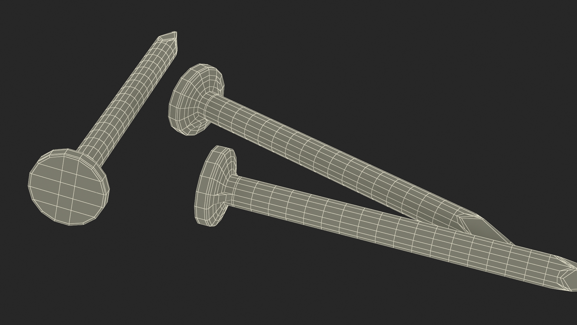 Pin Nails 3D model