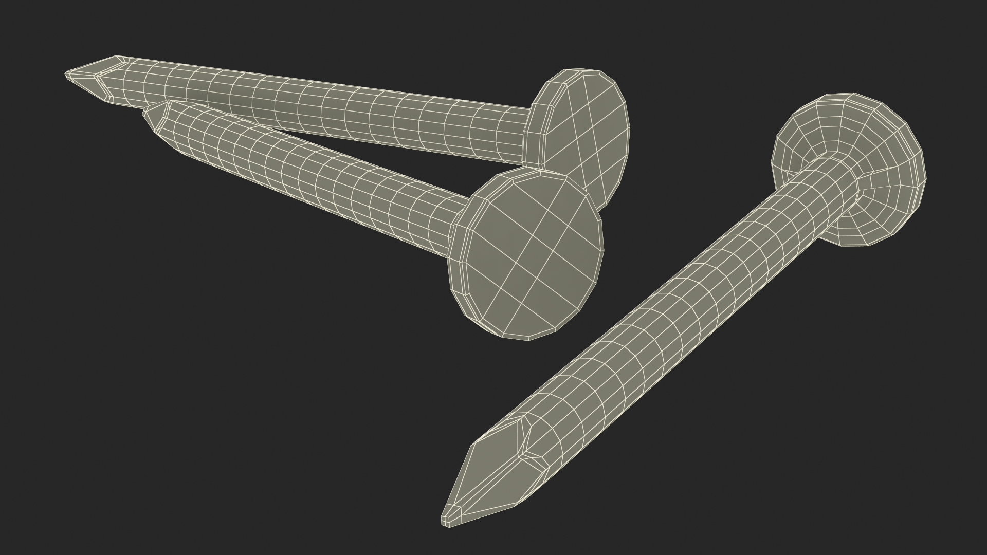 Pin Nails 3D model