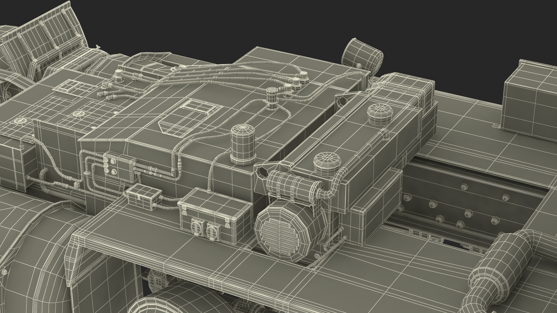 Peterbild 362 Cab Over for Transporter Erector Loader Rigged for Maya 3D model