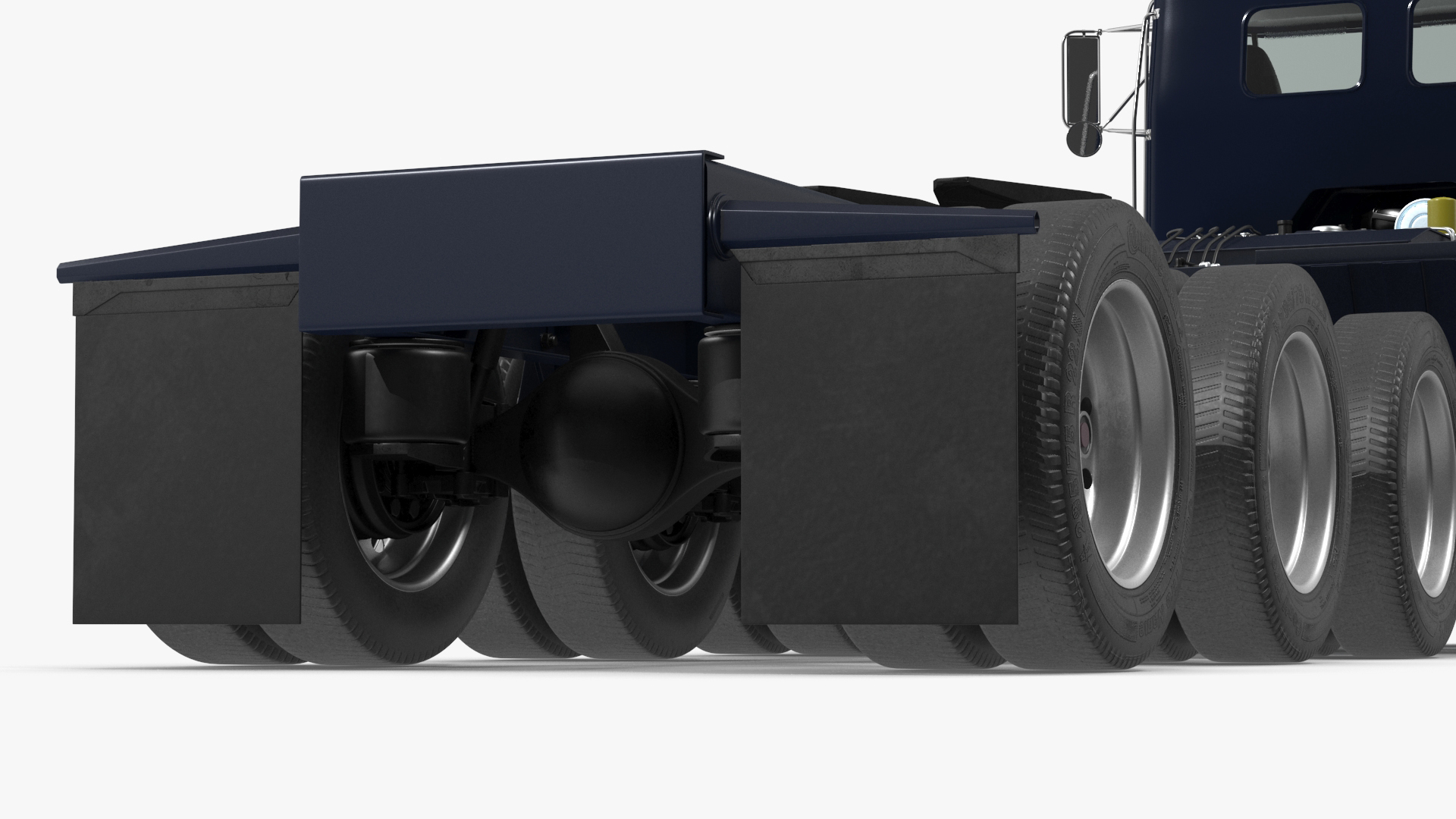 Peterbild 362 Cab Over for Transporter Erector Loader Rigged for Maya 3D model