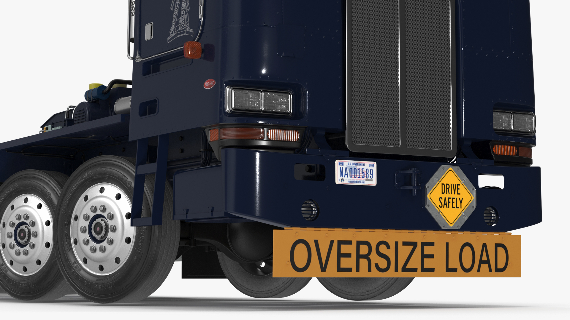 Peterbild 362 Cab Over for Transporter Erector Loader Rigged for Maya 3D model