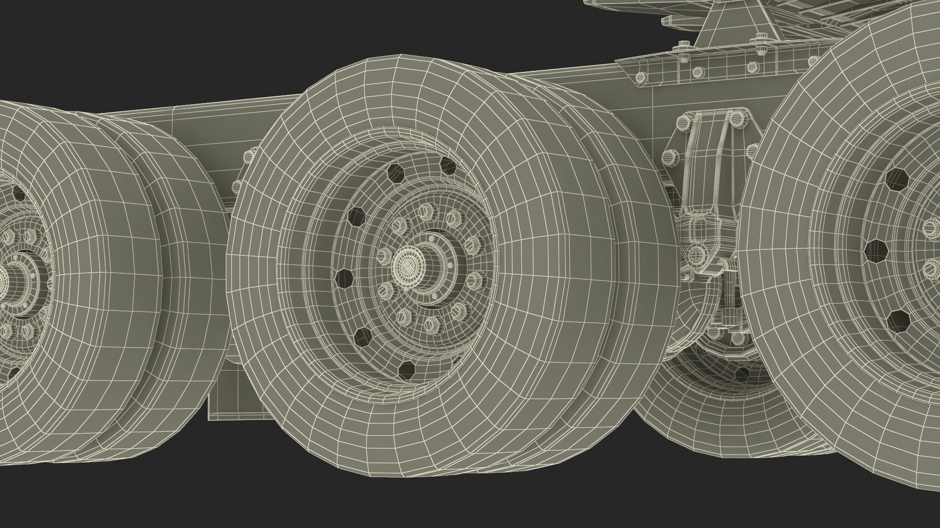 Peterbild 362 Cab Over for Transporter Erector Loader Rigged for Maya 3D model