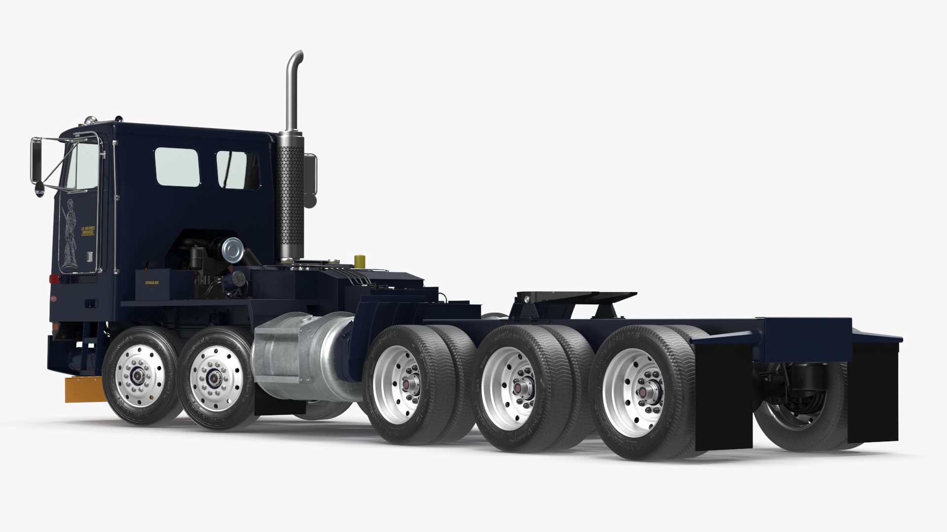 Peterbild 362 Cab Over for Transporter Erector Loader Rigged for Maya 3D model