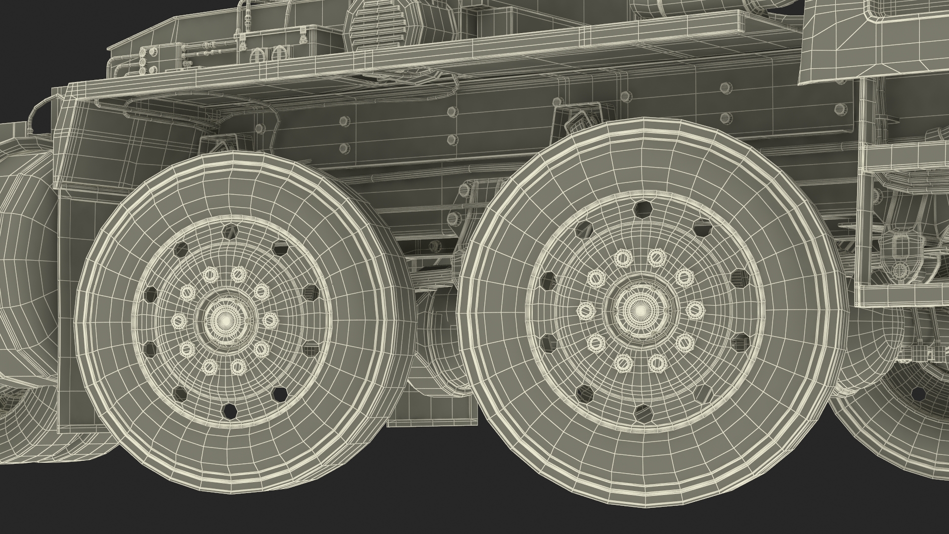 Peterbild 362 Cab Over for Transporter Erector Loader Rigged for Maya 3D model