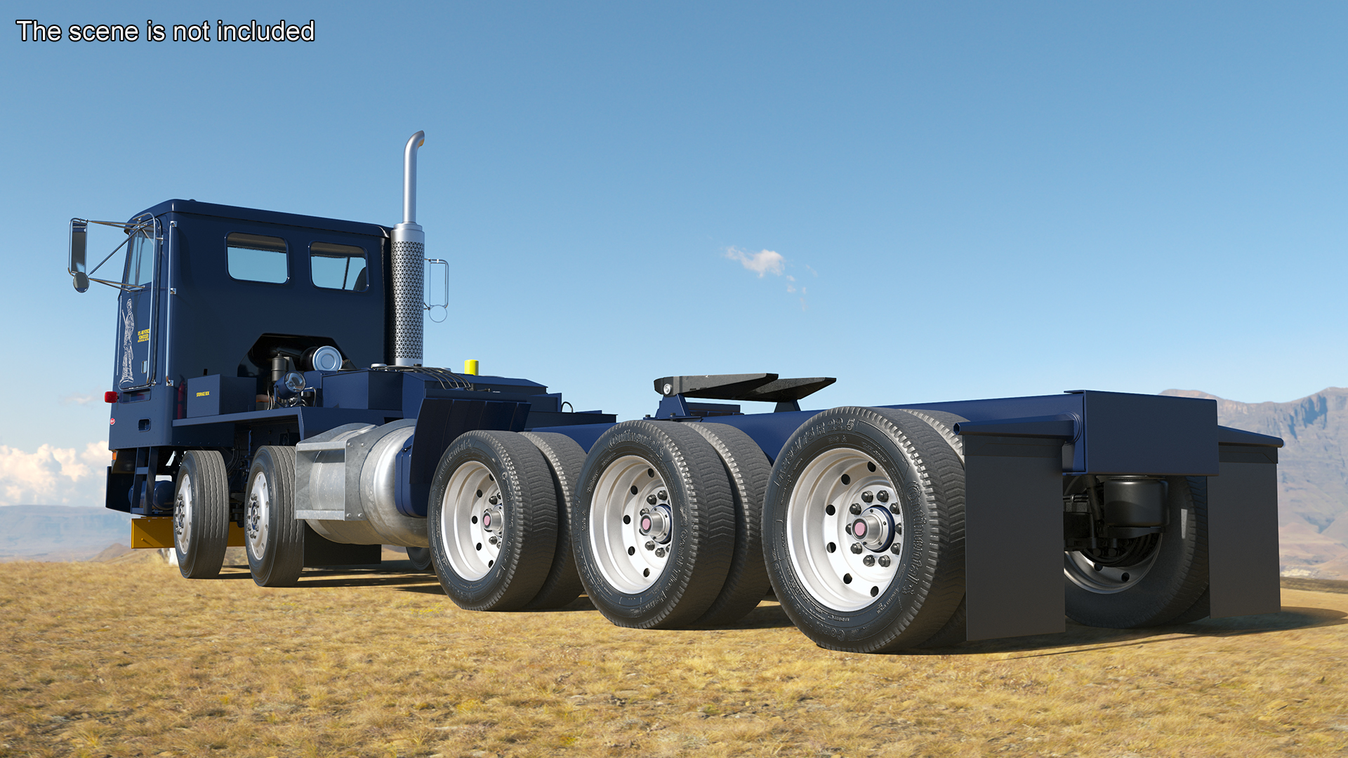 Peterbild 362 Cab Over for Transporter Erector Loader Rigged for Maya 3D model