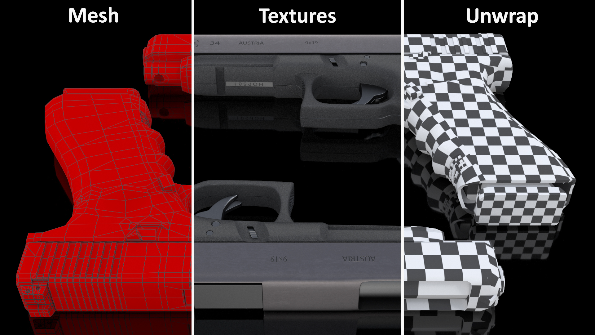 3D model Glock G34 Gen 3