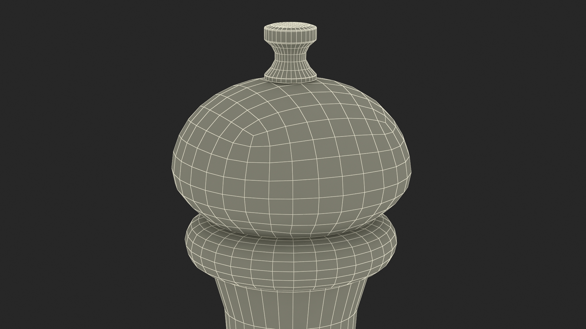 3D Wooden Pepper or Salt Mill