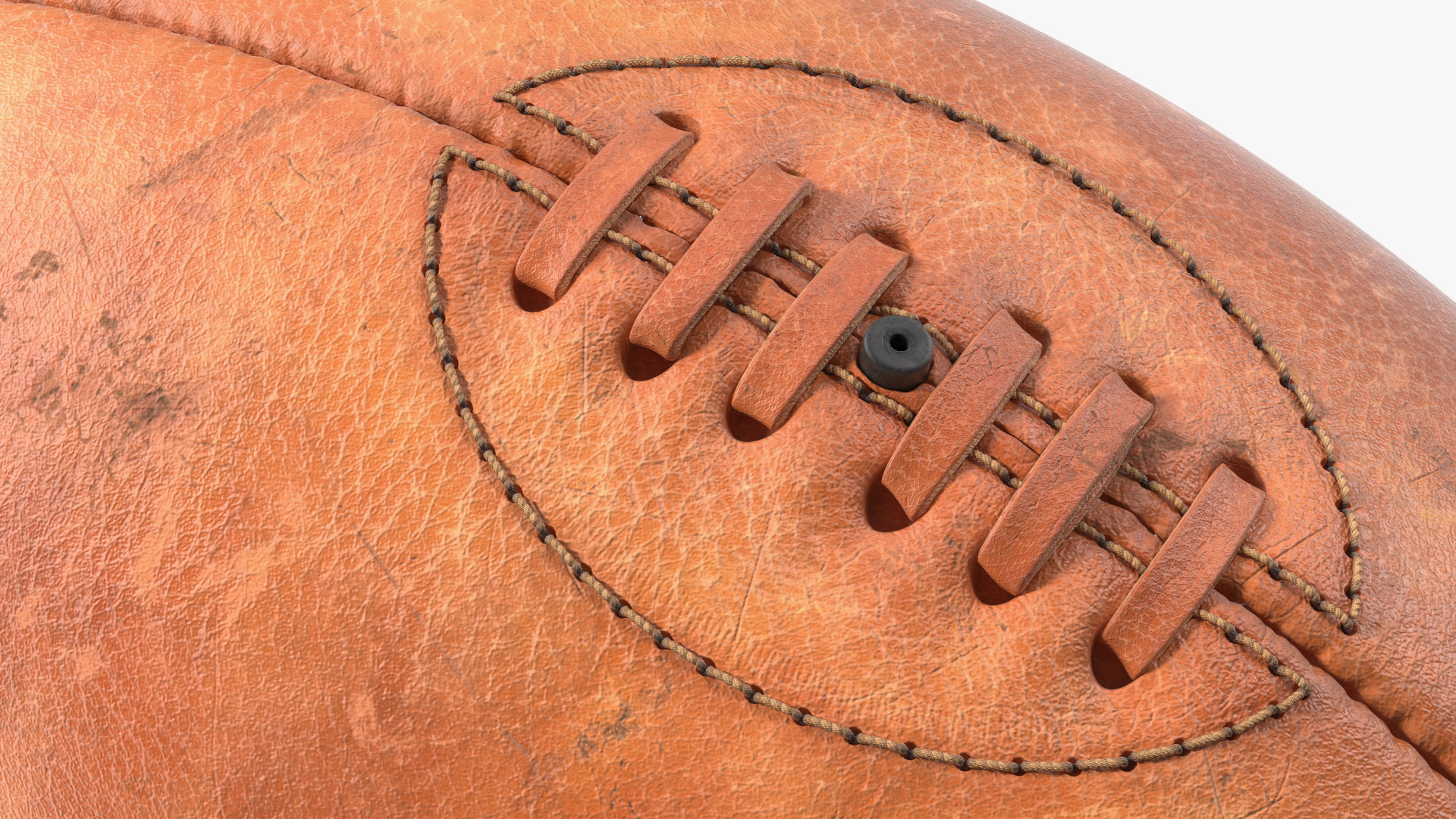 3D model Vintage Rugby Ball With Kicking Tee