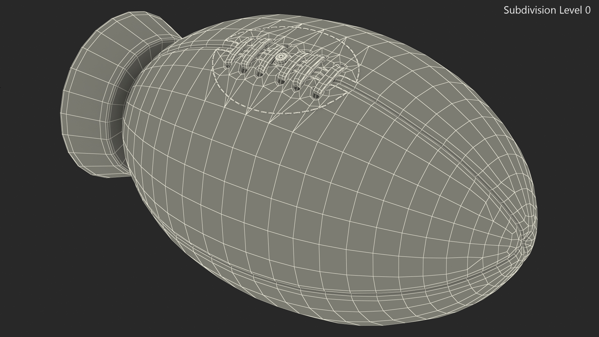 3D model Vintage Rugby Ball With Kicking Tee