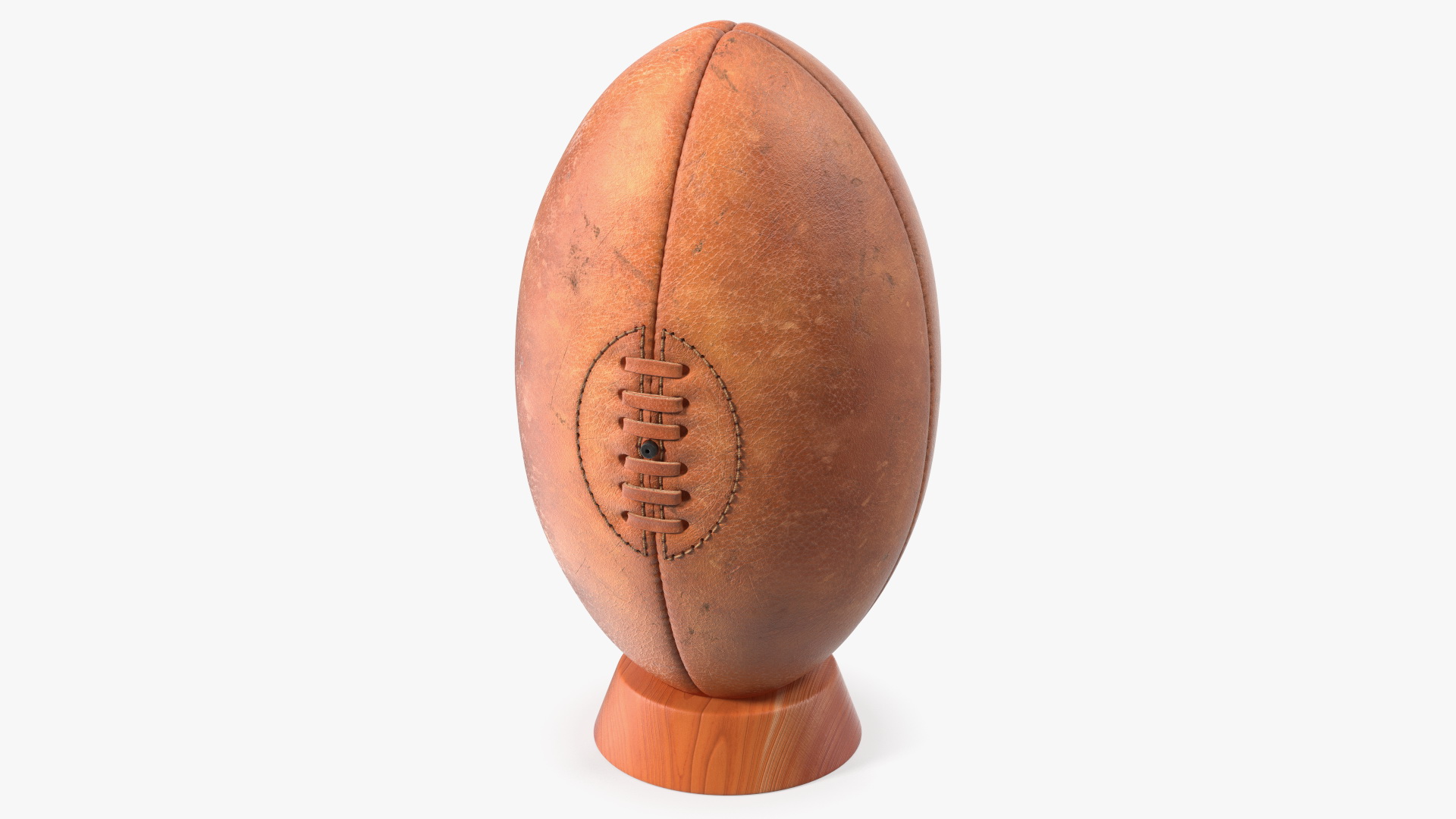 3D model Vintage Rugby Ball With Kicking Tee