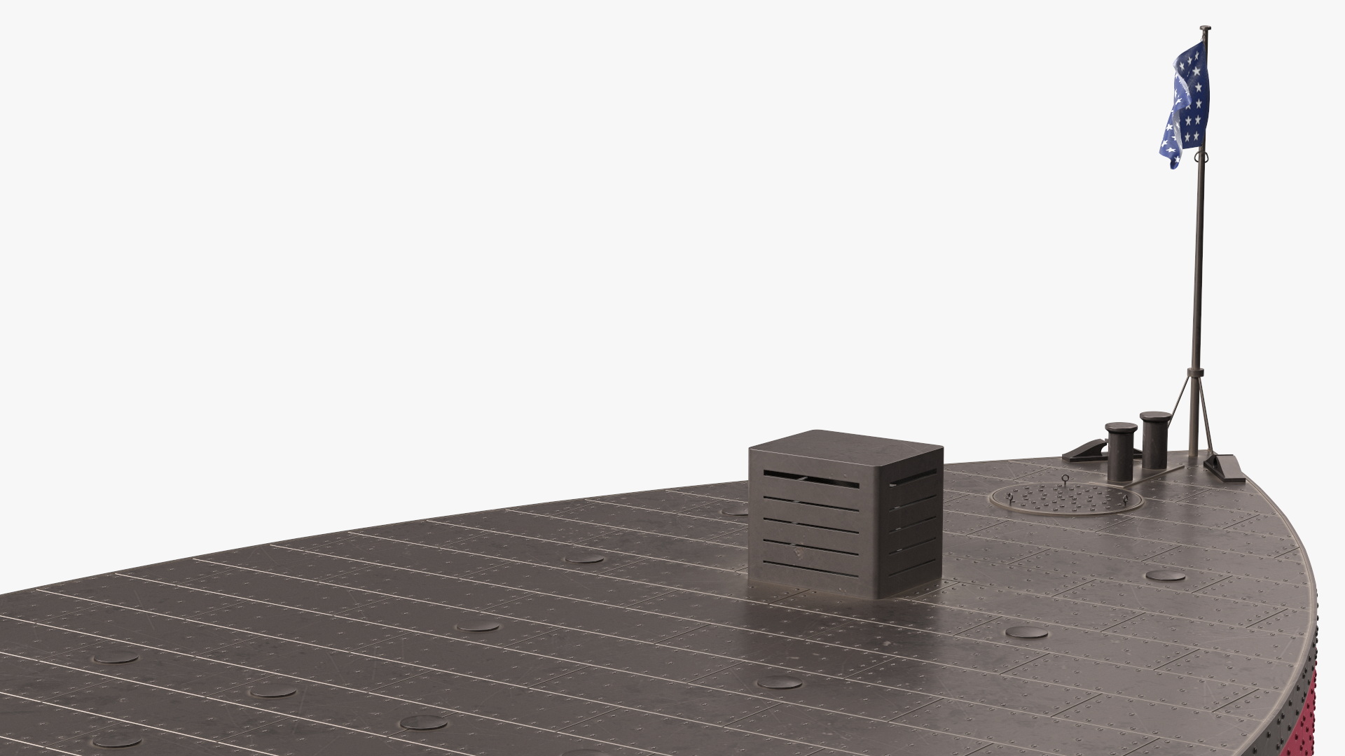 3D USS Monitor with Tower New