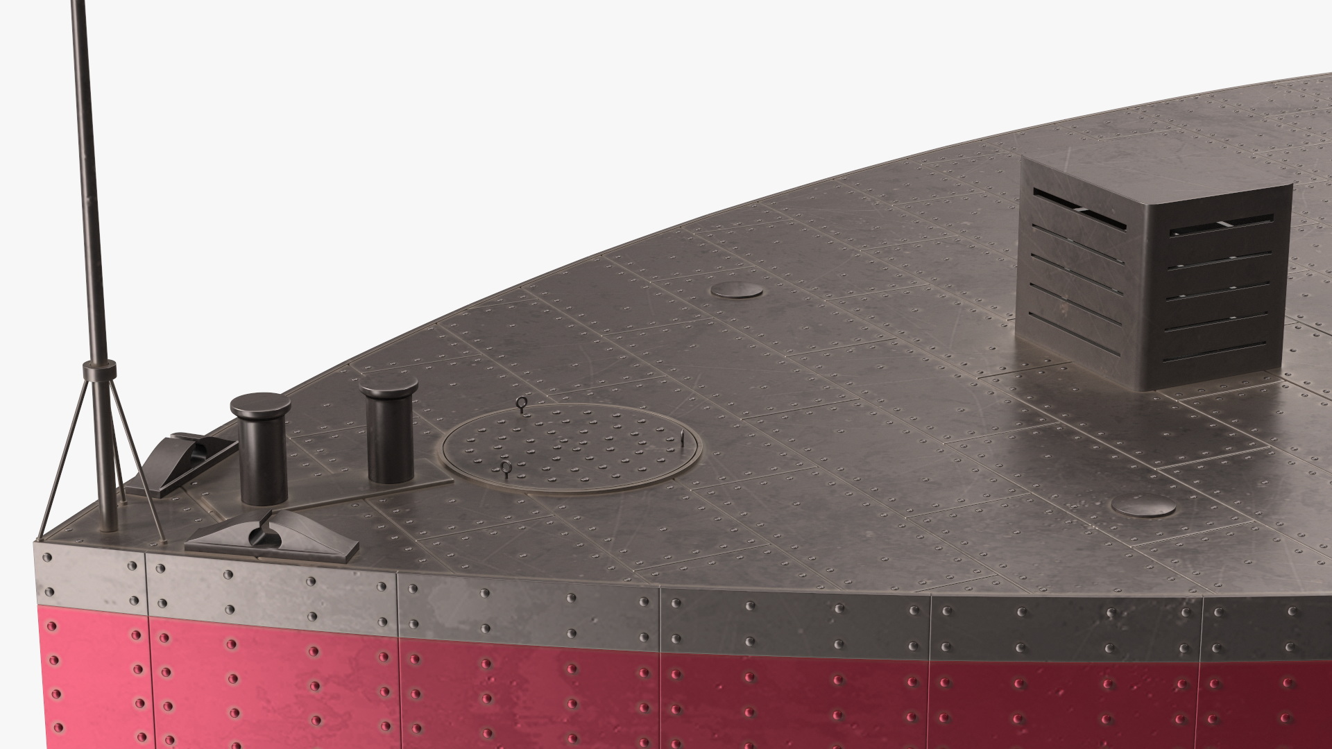 3D USS Monitor with Tower New