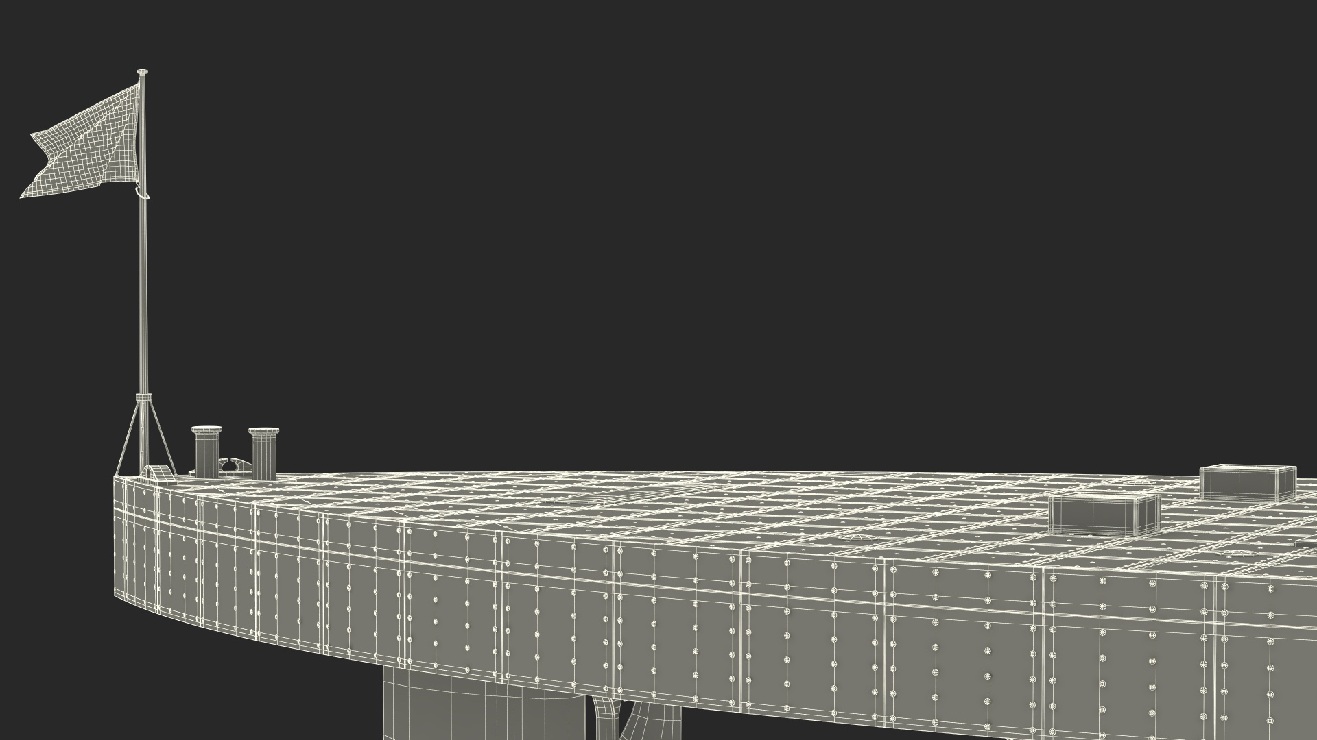 3D USS Monitor with Tower New