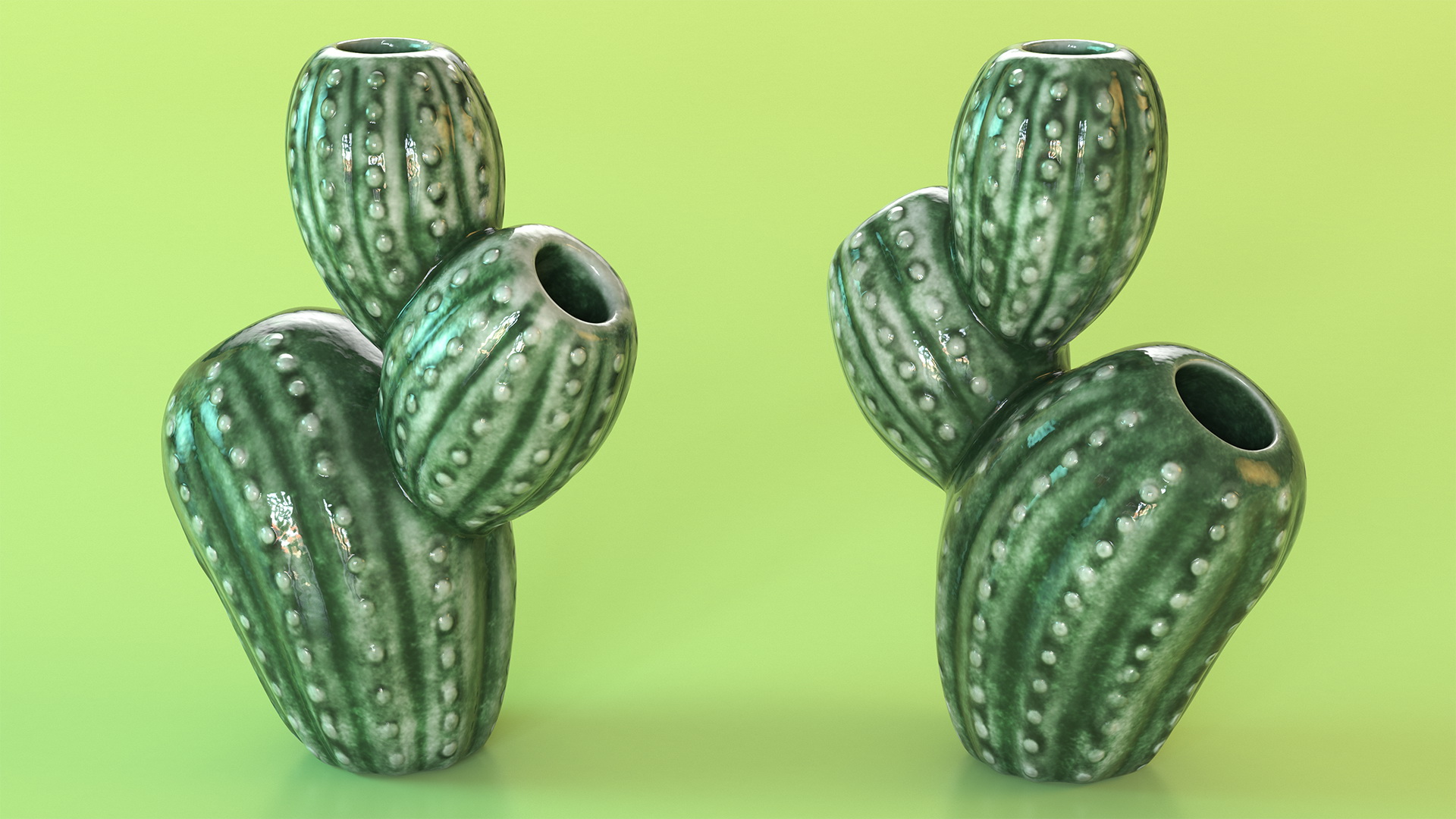 3D Cactus Vase