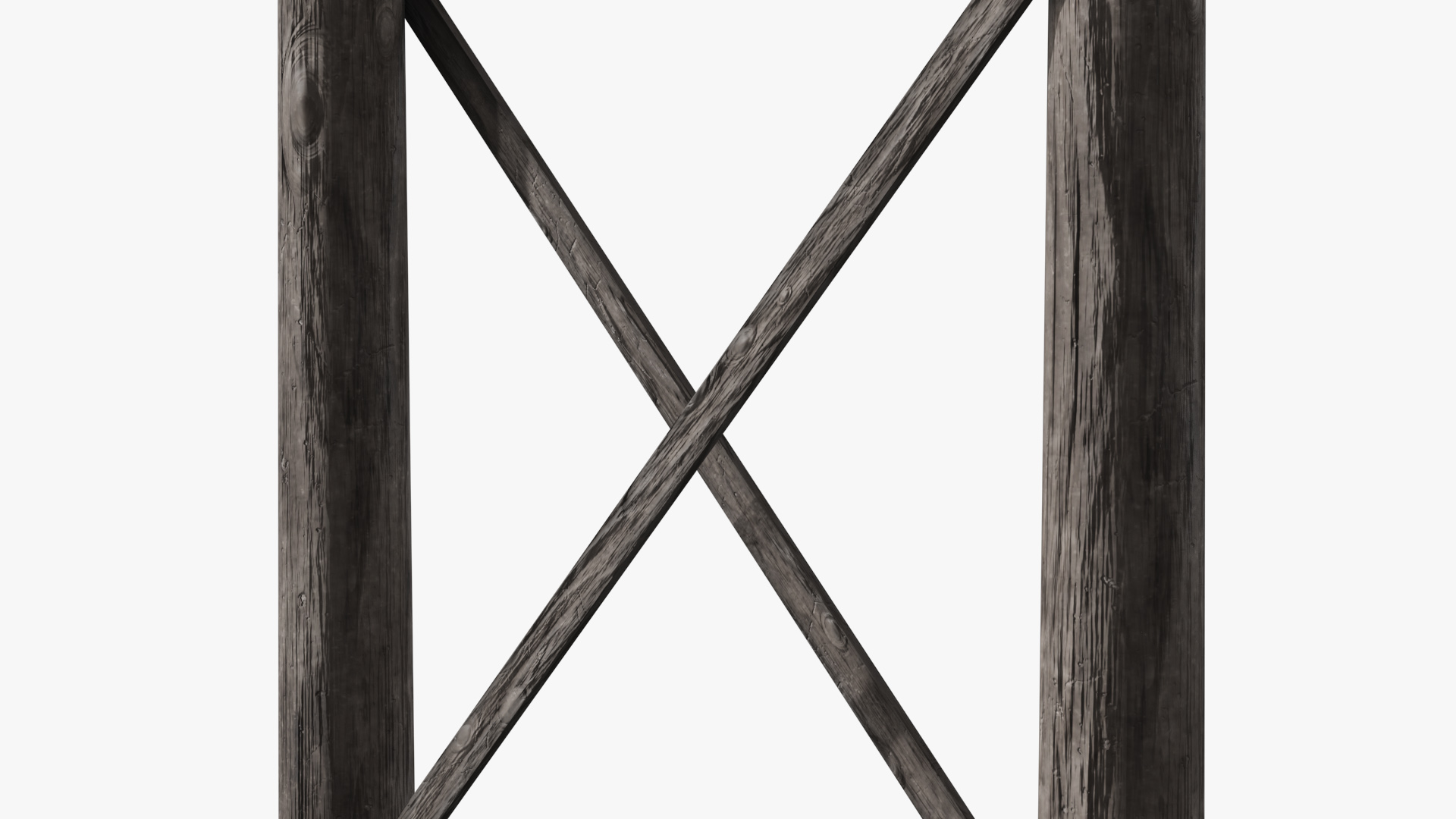 Wooden Utility Pole Structure Brown Old - view 7