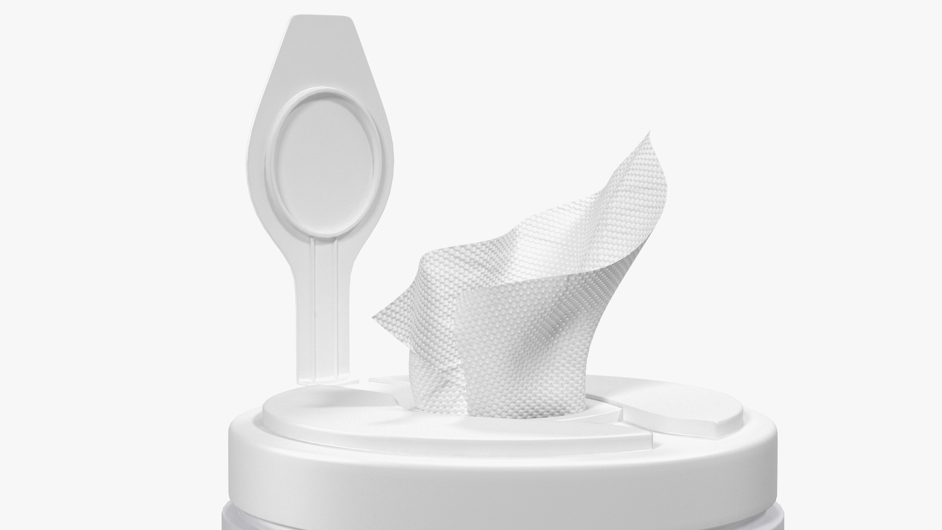 Opened Sanitizing Wipes 270 Count Canister 3D