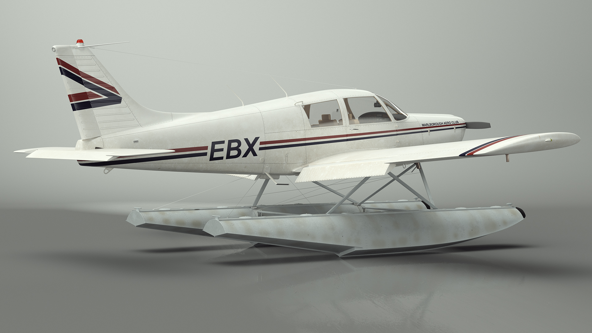 Private Seaplane Piper PA-28 Cherokee 3D