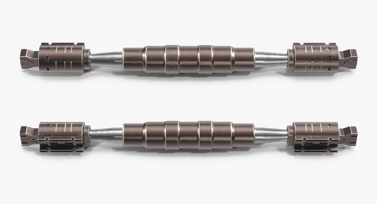 Sci Fi Anodized Pistons Set 3D