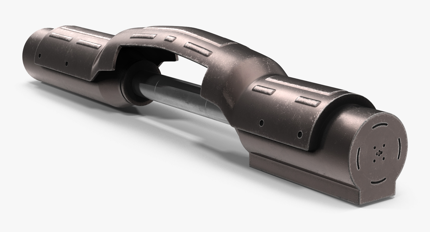 Sci Fi Anodized Pistons Set 3D