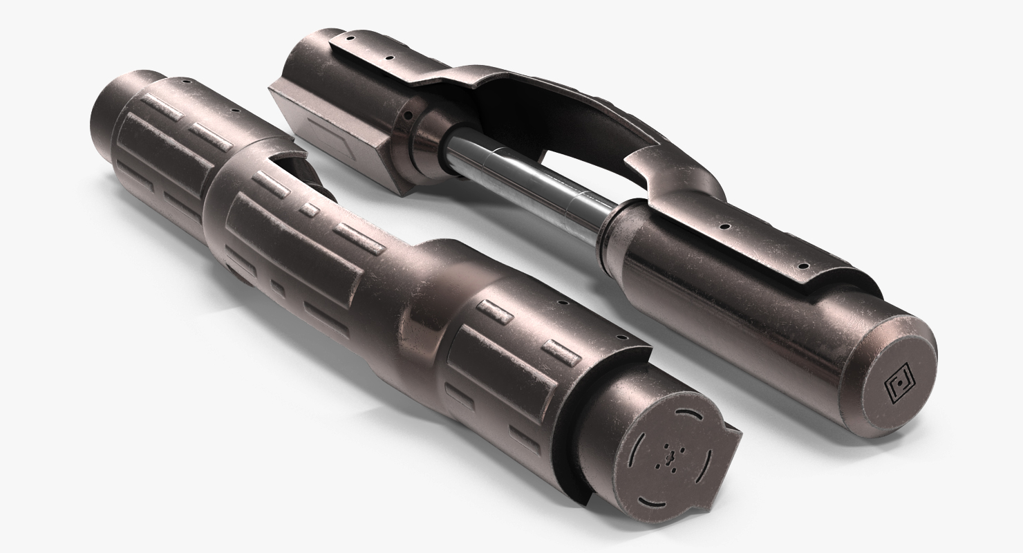 Sci Fi Anodized Pistons Set 3D