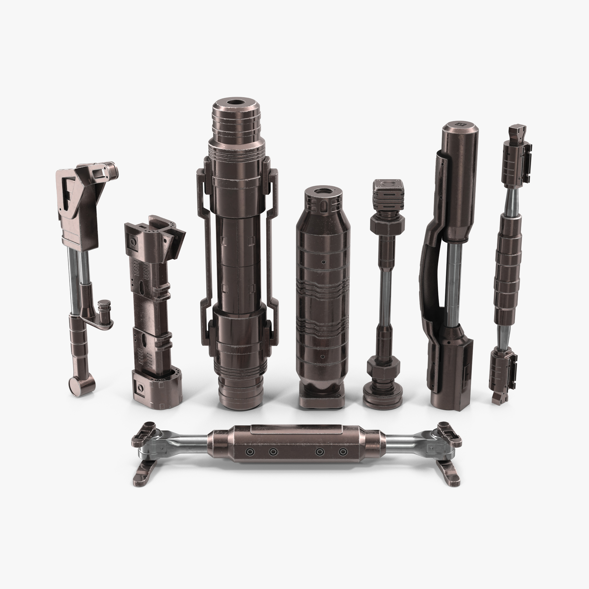 Sci-Fi Anodized 3D Set, view 3