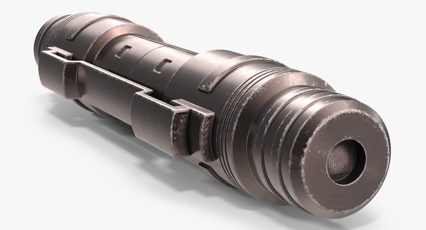 Sci Fi Anodized Pistons Set 3D
