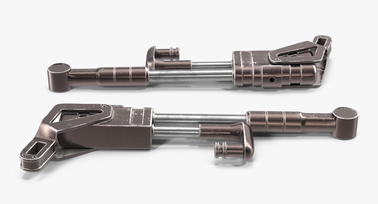 Sci Fi Anodized Pistons Set 3D