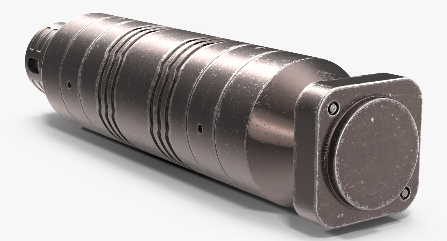 Sci Fi Anodized Pistons Set 3D