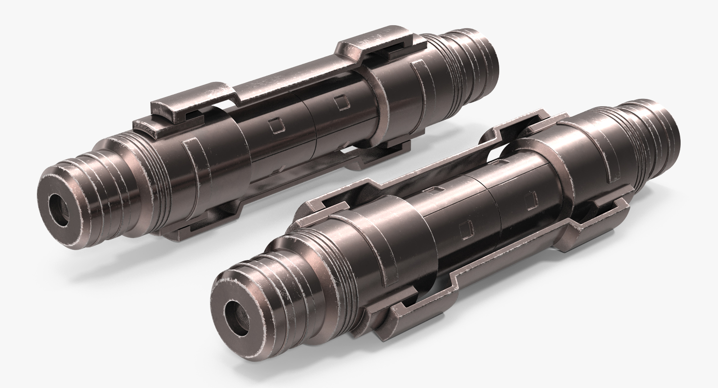 Sci Fi Anodized Pistons Set 3D