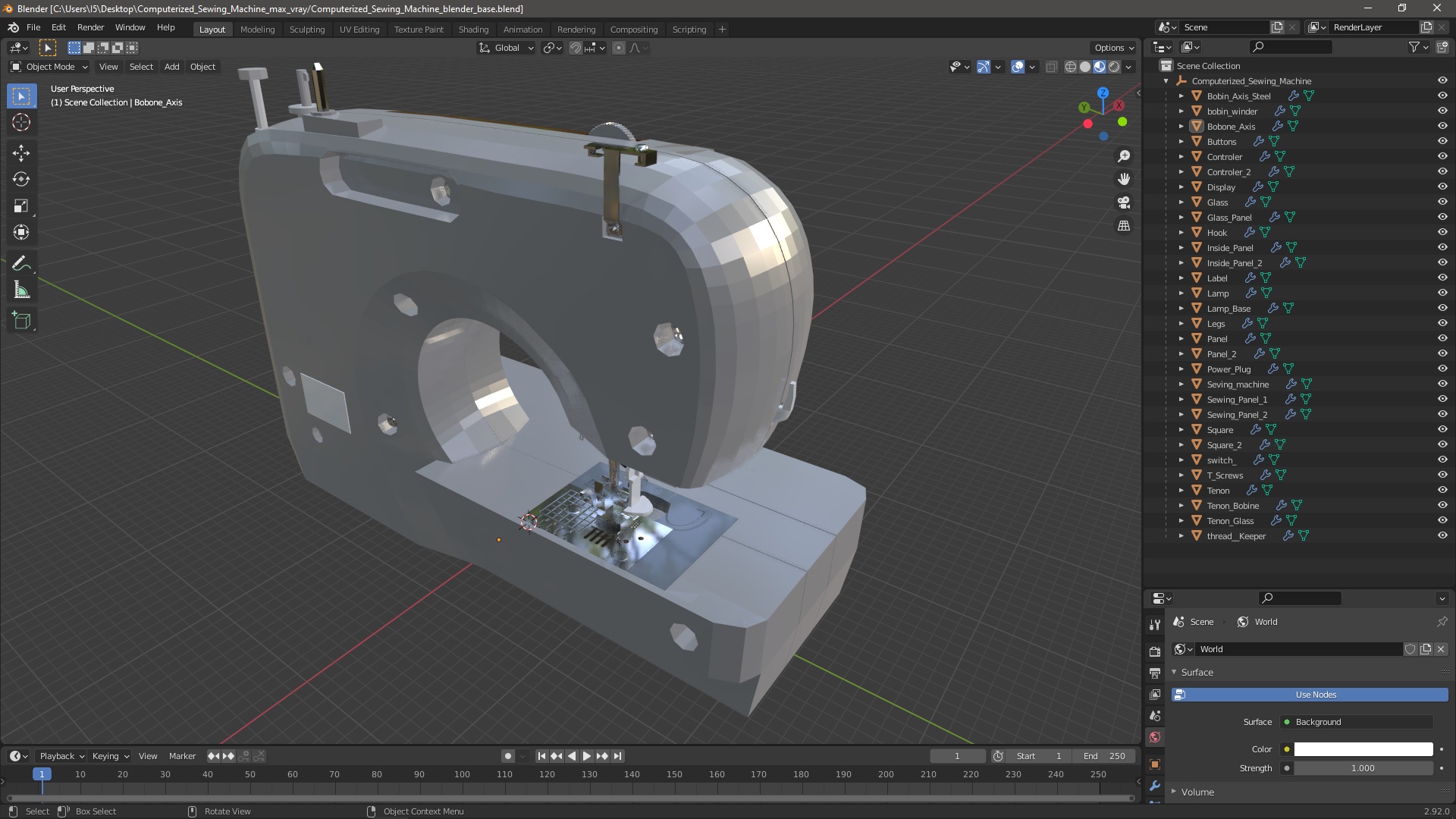 Computerized Sewing Machine 3D