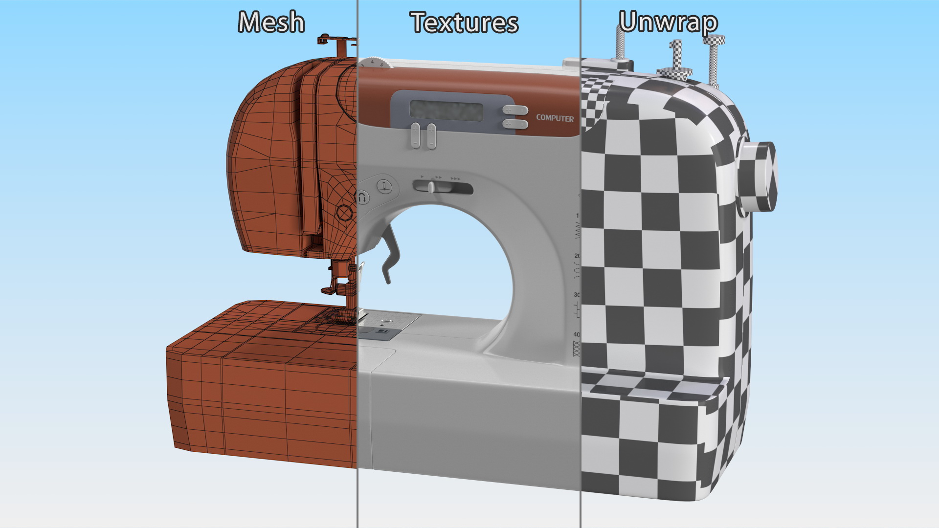 Computerized Sewing Machine 3D
