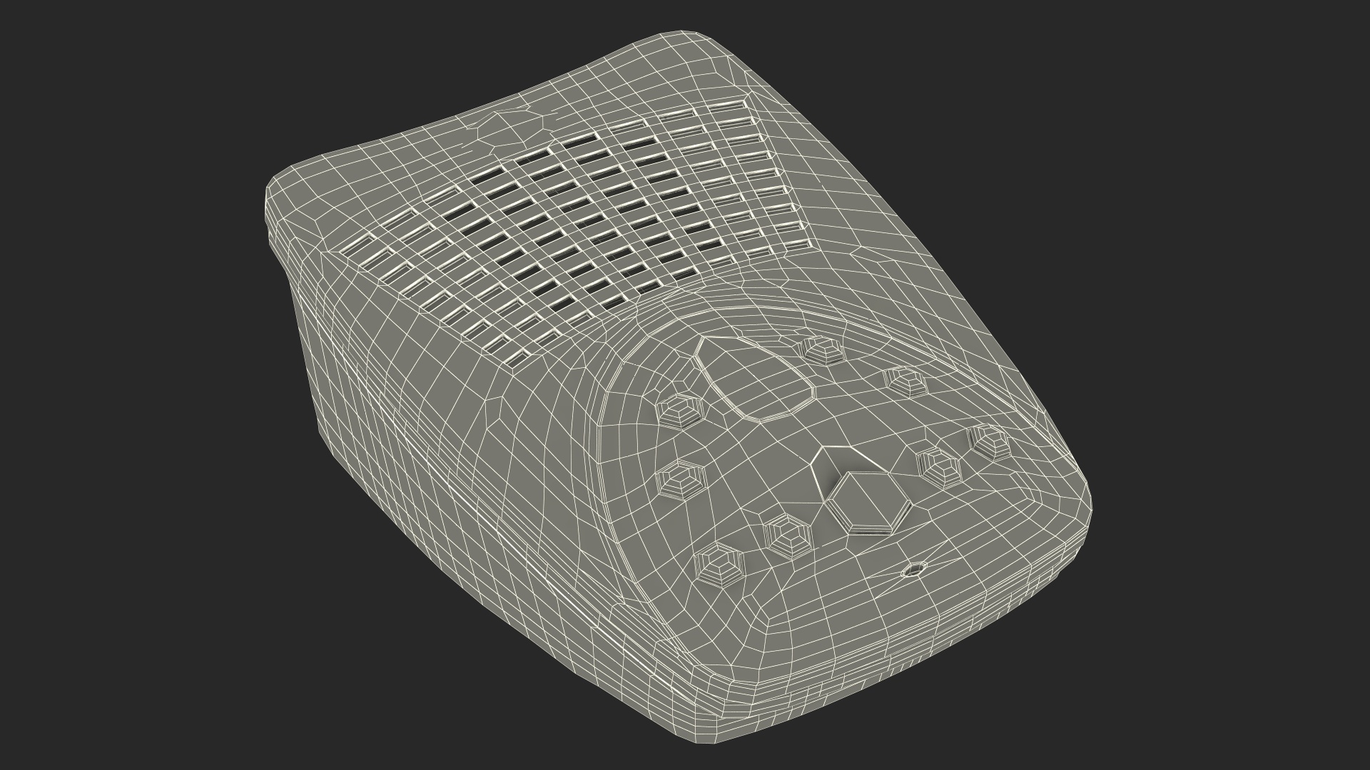 Answering Machine ATT White 3D