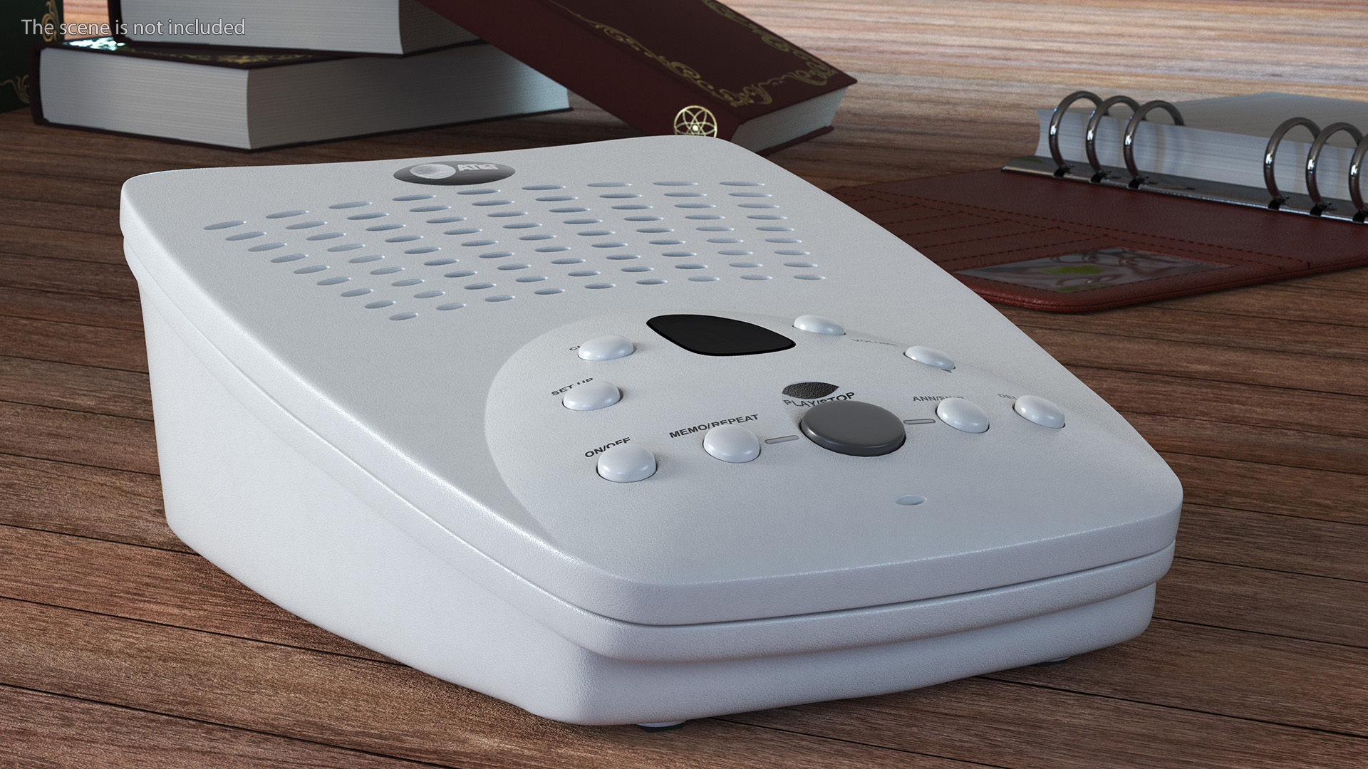 Answering Machine ATT White 3D