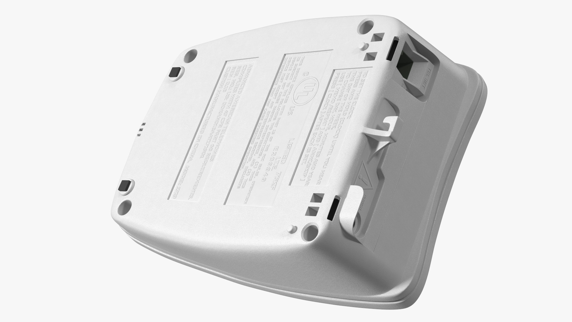 Answering Machine ATT White 3D