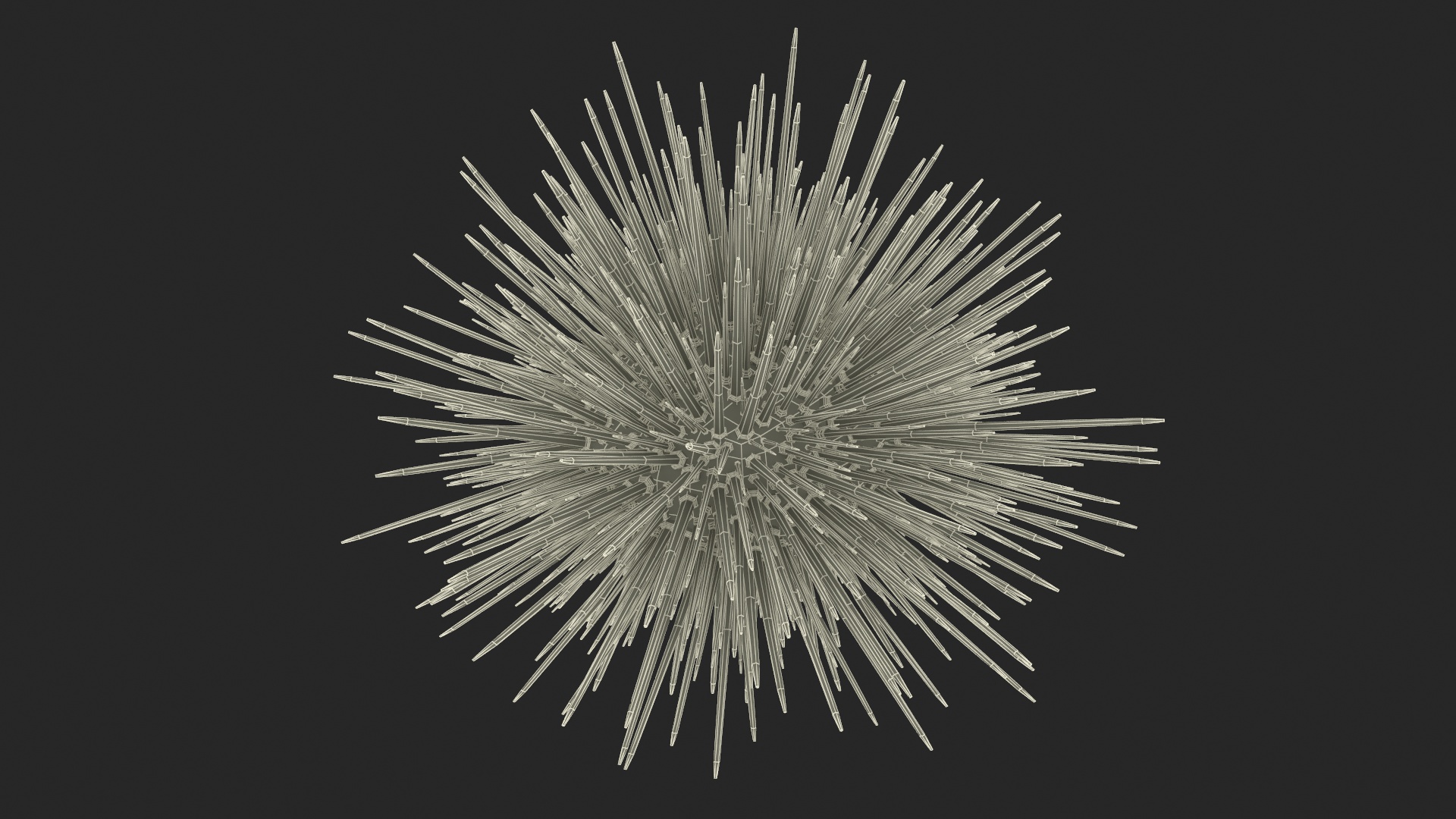 Purple Sea Urchin 3D