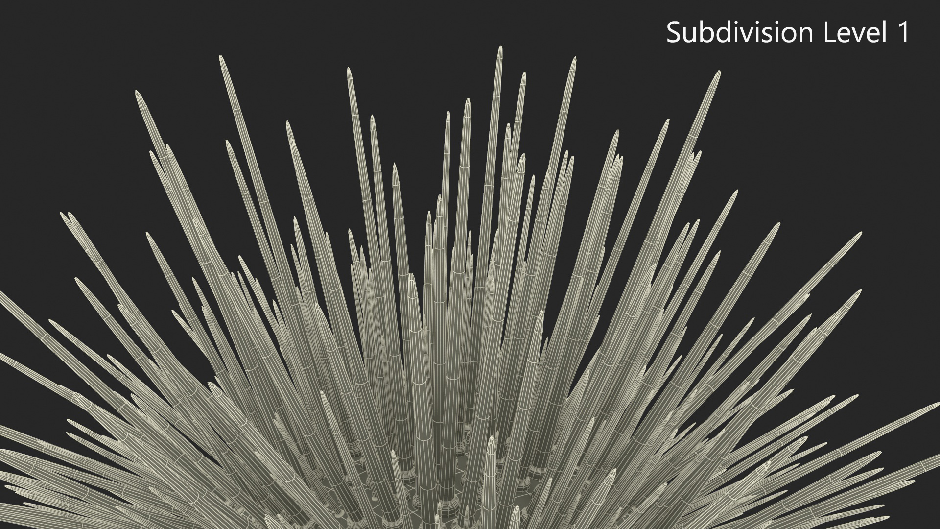 Purple Sea Urchin 3D