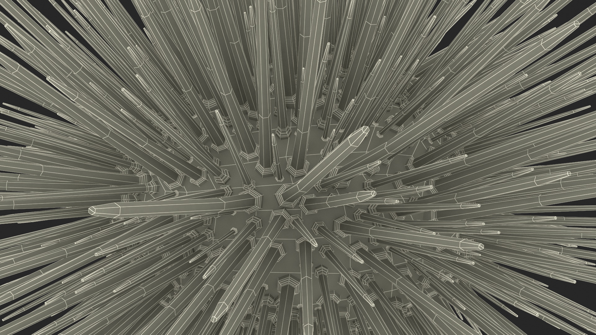 Purple Sea Urchin 3D