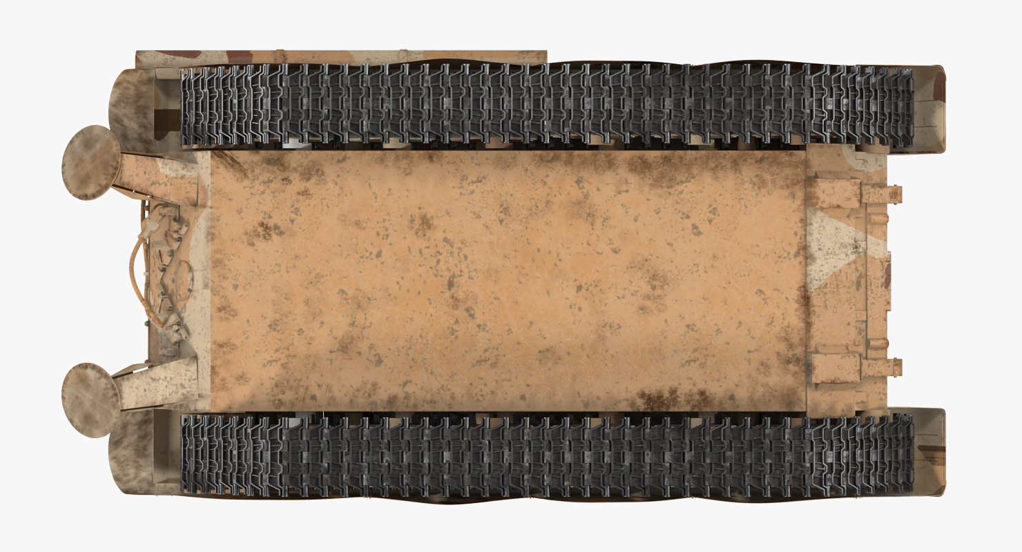 3D model Heavy Fire Throwing TOS 1A System Desert