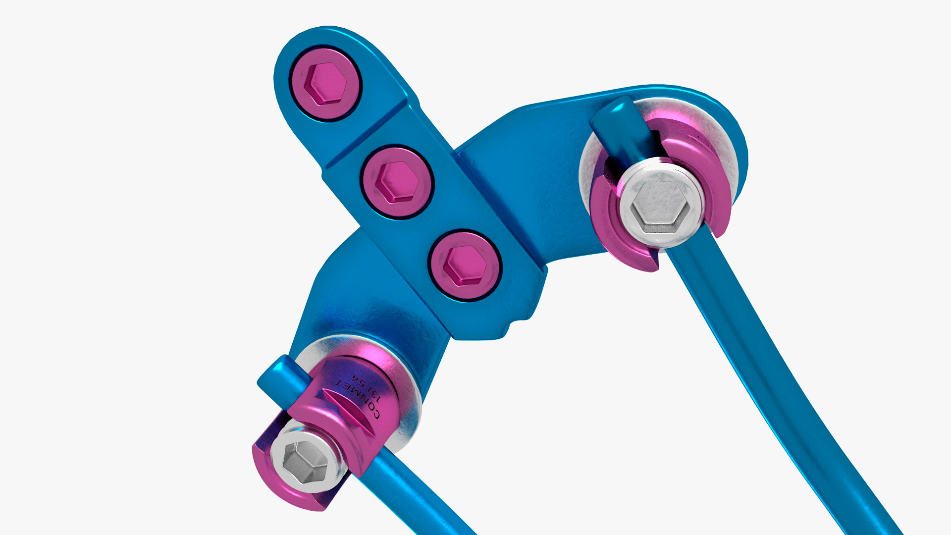 Spine Fixation System Colored 3D model