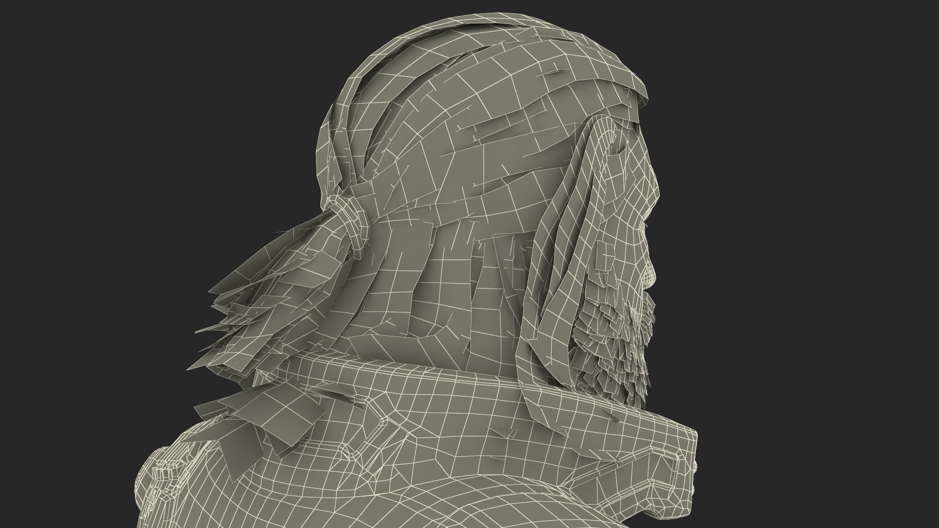 3D Cyberpunk 2077 Geralt Character