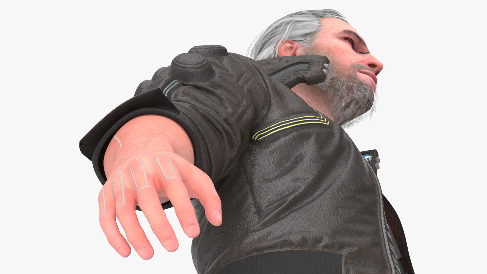 3D Cyberpunk 2077 Geralt Character