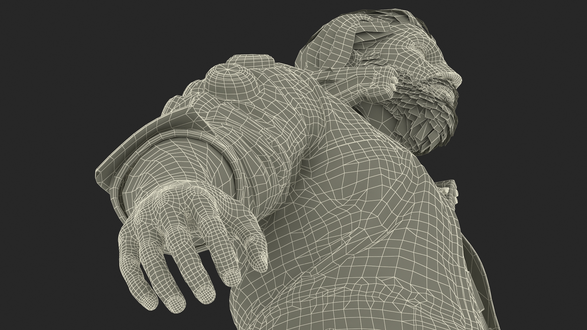 3D Cyberpunk 2077 Geralt Character