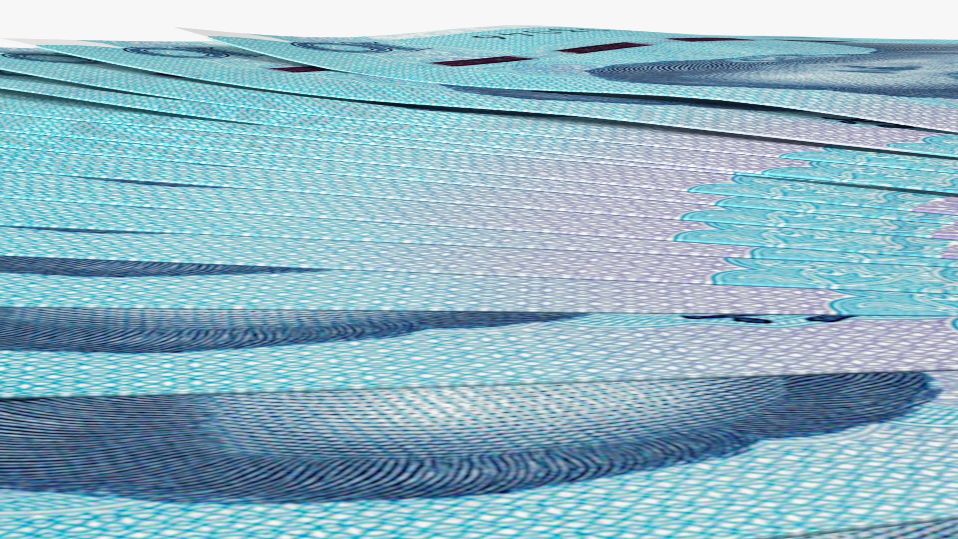Fan of Chinese 10 Yuan 2019 Banknotes 3D